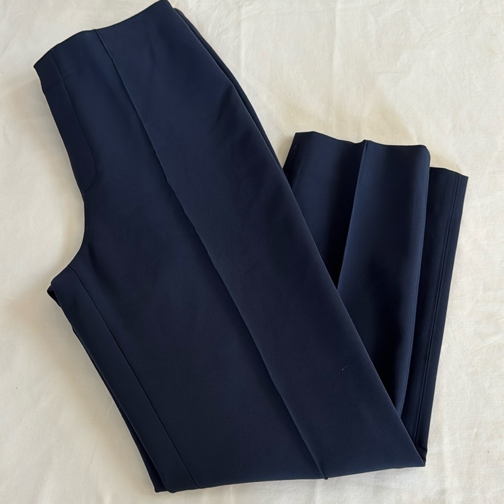 Club Monaco | Crepe Pant in Navy | Front Seam | Sz 4